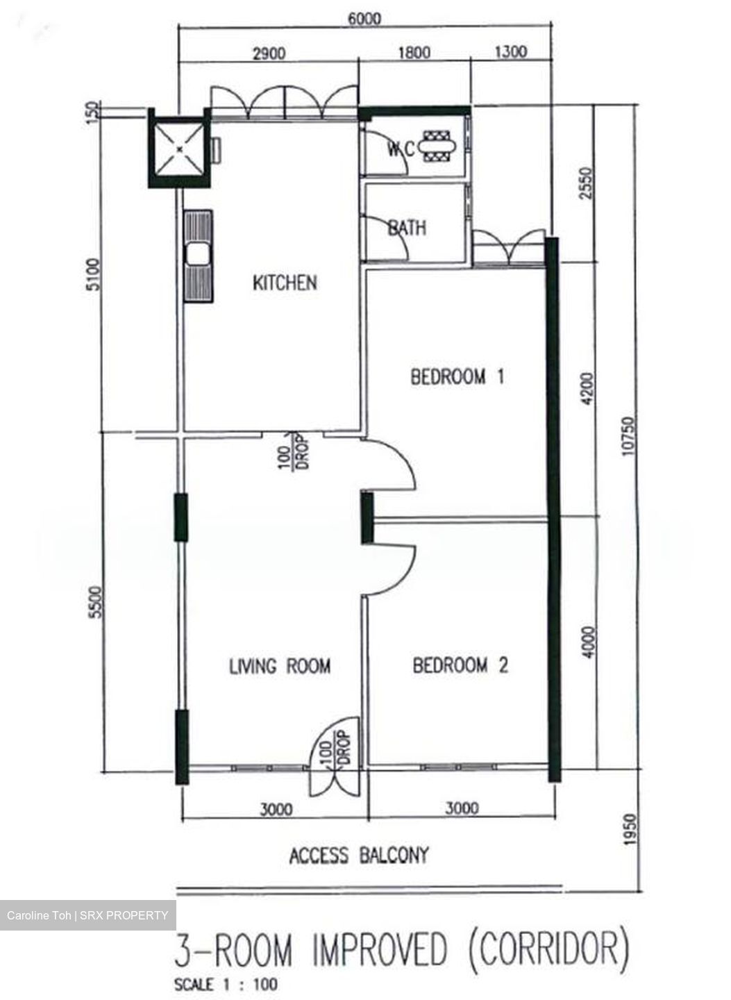 Blk 536 Bedok North Street 3 (Bedok), HDB 3 Rooms #587757581
